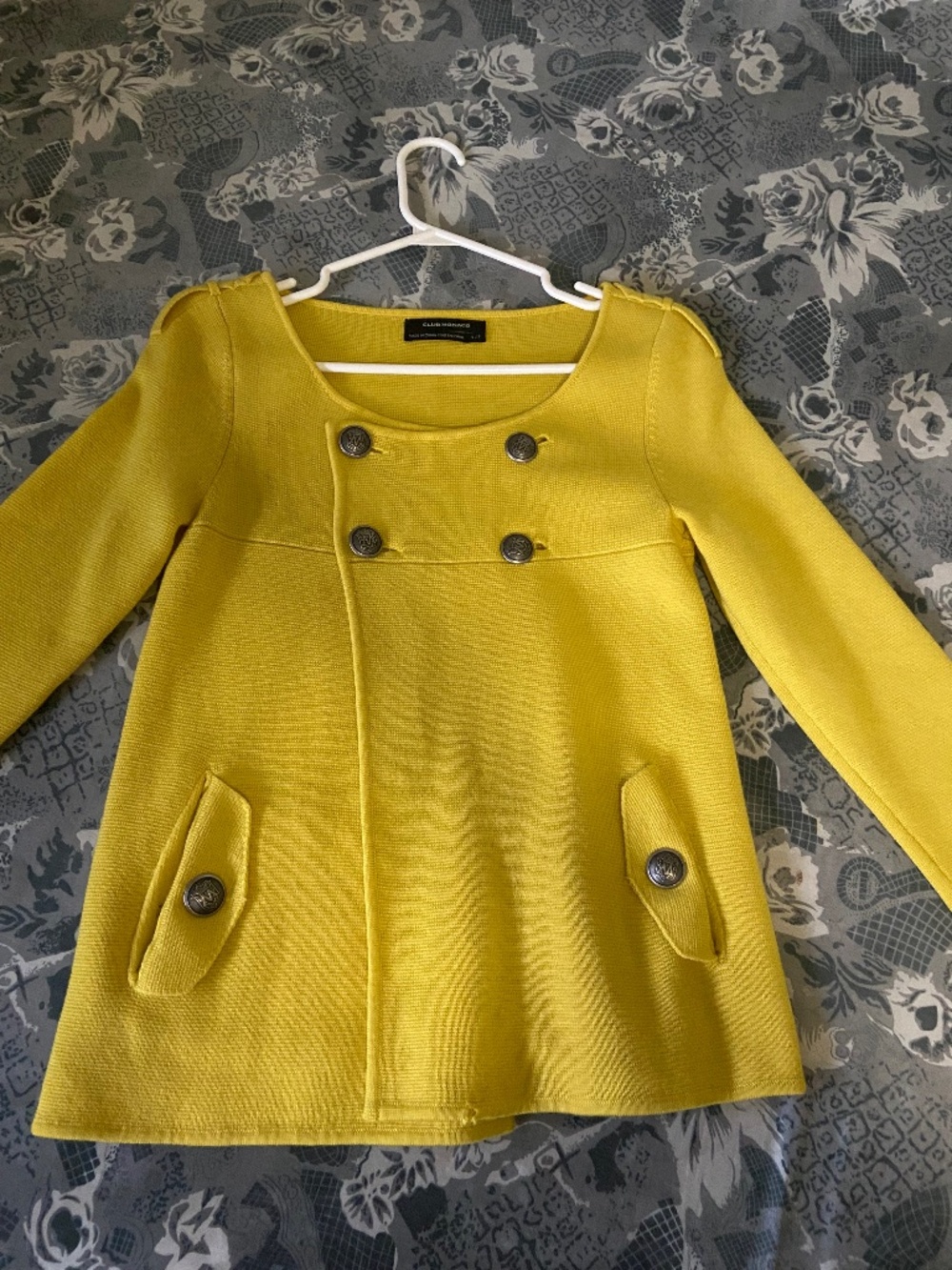 Club Monaco 100% Wool Yellow Jacket